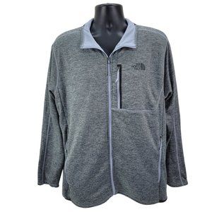 The North Face Jacket Men's XL Gray Full‎ Zip Performance Fleece Lined Coat